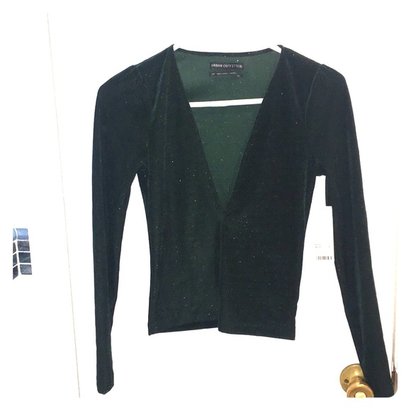 Green Urban Outfitters V-Neck Top - Picture 2 of 5